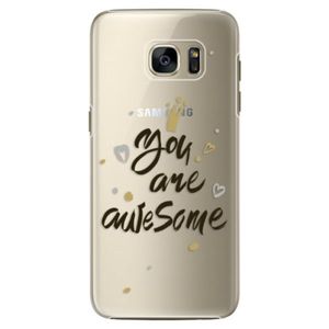Plastové puzdro iSaprio - You Are Awesome - black - Samsung Galaxy S7 Edge vyobraziť