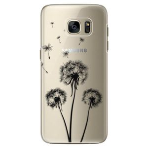 Plastové puzdro iSaprio - Three Dandelions - black - Samsung Galaxy S7 Edge vyobraziť