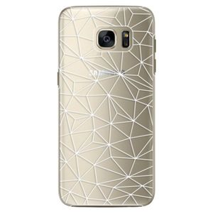 Plastové puzdro iSaprio - Abstract Triangles 03 - white - Samsung Galaxy S7 Edge vyobraziť