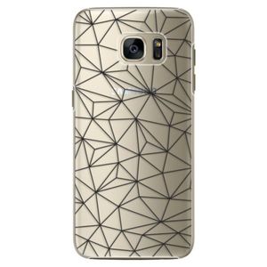 Plastové puzdro iSaprio - Abstract Triangles 03 - black - Samsung Galaxy S7 Edge vyobraziť