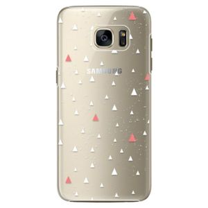 Plastové puzdro iSaprio - Abstract Triangles 02 - white - Samsung Galaxy S7 Edge vyobraziť