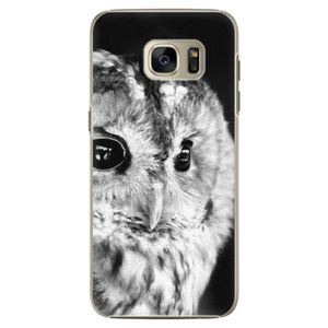 Plastové puzdro iSaprio - BW Owl - Samsung Galaxy S7 vyobraziť