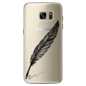 Plastové puzdro iSaprio - Writing By Feather - black - Samsung Galaxy S7 vyobraziť