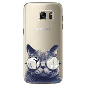 Plastové puzdro iSaprio - Crazy Cat 01 - Samsung Galaxy S7 vyobraziť