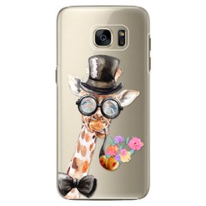Plastové puzdro iSaprio - Sir Giraffe - Samsung Galaxy S7 vyobraziť