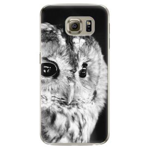 Plastové puzdro iSaprio - BW Owl - Samsung Galaxy S6 Edge Plus vyobraziť