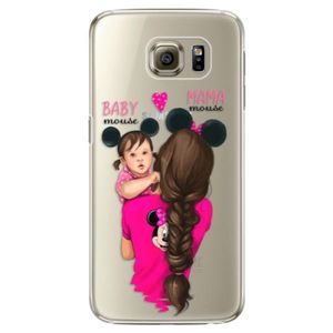 Plastové puzdro iSaprio - Mama Mouse Brunette and Girl - Samsung Galaxy S6 Edge Plus vyobraziť