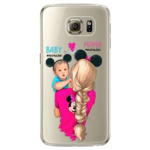 Plastové puzdro iSaprio - Mama Mouse Blonde and Boy - Samsung Galaxy S6 Edge Plus vyobraziť