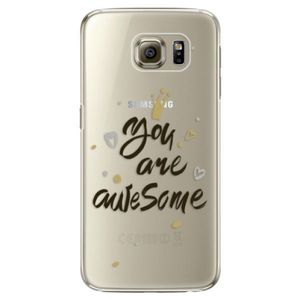 Plastové puzdro iSaprio - You Are Awesome - black - Samsung Galaxy S6 Edge Plus vyobraziť