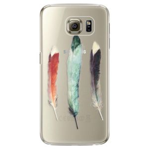 Plastové puzdro iSaprio - Three Feathers - Samsung Galaxy S6 Edge Plus vyobraziť