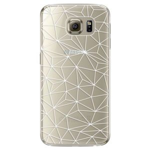 Plastové puzdro iSaprio - Abstract Triangles 03 - white - Samsung Galaxy S6 Edge Plus vyobraziť