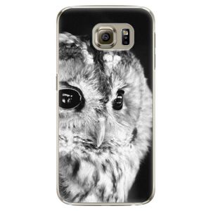 Plastové puzdro iSaprio - BW Owl - Samsung Galaxy S6 Edge vyobraziť