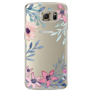 Plastové puzdro iSaprio - Leaves and Flowers - Samsung Galaxy S6 Edge vyobraziť