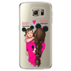 Plastové puzdro iSaprio - Mama Mouse Brunette and Girl - Samsung Galaxy S6 Edge vyobraziť