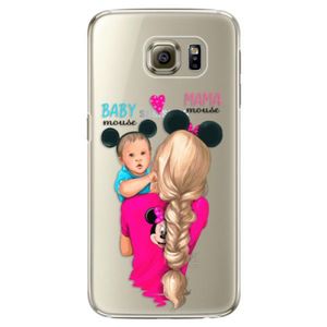 Plastové puzdro iSaprio - Mama Mouse Blonde and Boy - Samsung Galaxy S6 Edge vyobraziť