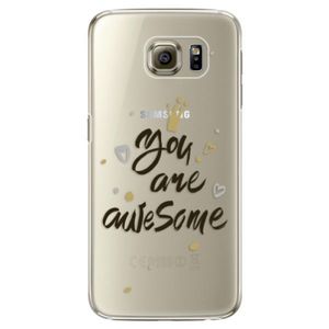 Plastové puzdro iSaprio - You Are Awesome - black - Samsung Galaxy S6 Edge vyobraziť