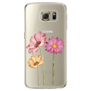 Plastové puzdro iSaprio - Three Flowers - Samsung Galaxy S6 Edge vyobraziť