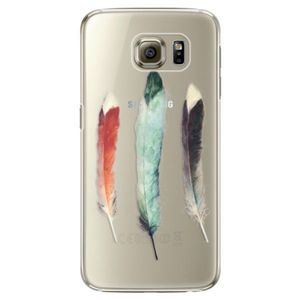 Plastové puzdro iSaprio - Three Feathers - Samsung Galaxy S6 Edge vyobraziť
