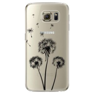 Plastové puzdro iSaprio - Three Dandelions - black - Samsung Galaxy S6 Edge vyobraziť