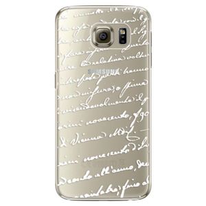 Plastové puzdro iSaprio - Handwriting 01 - white - Samsung Galaxy S6 Edge vyobraziť