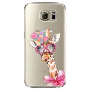 Plastové puzdro iSaprio - Lady Giraffe - Samsung Galaxy S6 Edge vyobraziť