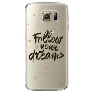 Plastové puzdro iSaprio - Follow Your Dreams - black - Samsung Galaxy S6 Edge vyobraziť