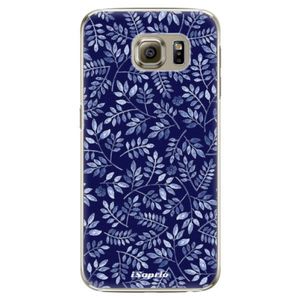 Plastové puzdro iSaprio - Blue Leaves 05 - Samsung Galaxy S6 Edge vyobraziť