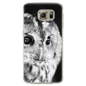 Plastové puzdro iSaprio - BW Owl - Samsung Galaxy S6 vyobraziť