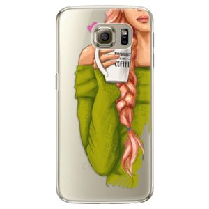 Plastové puzdro iSaprio - My Coffe and Redhead Girl - Samsung Galaxy S6 vyobraziť