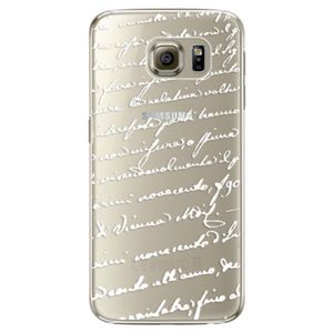 Plastové puzdro iSaprio - Handwriting 01 - white - Samsung Galaxy S6 vyobraziť