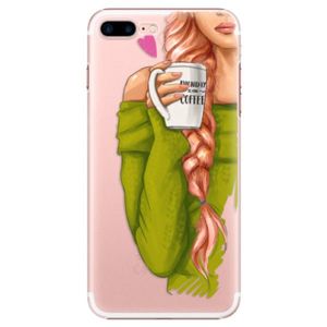 Plastové puzdro iSaprio - My Coffe and Redhead Girl - iPhone 7 Plus vyobraziť