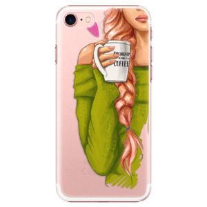 Plastové puzdro iSaprio - My Coffe and Redhead Girl - iPhone 7 vyobraziť