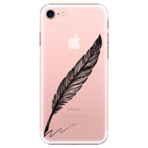 Plastové puzdro iSaprio - Writing By Feather - black - iPhone 7 vyobraziť