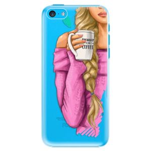 Plastové puzdro iSaprio - My Coffe and Blond Girl - iPhone 5C vyobraziť