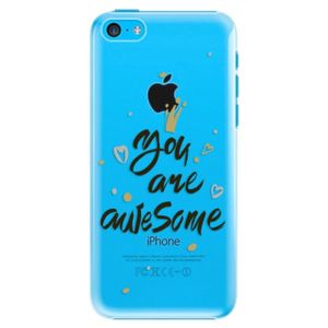 Plastové puzdro iSaprio - You Are Awesome - black - iPhone 5C vyobraziť