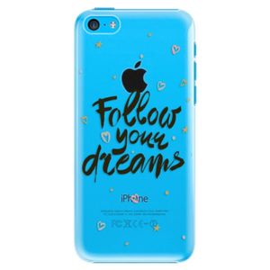 Plastové puzdro iSaprio - Follow Your Dreams - black - iPhone 5C vyobraziť