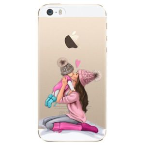 Plastové puzdro iSaprio - Kissing Mom - Brunette and Girl - iPhone 5/5S/SE vyobraziť