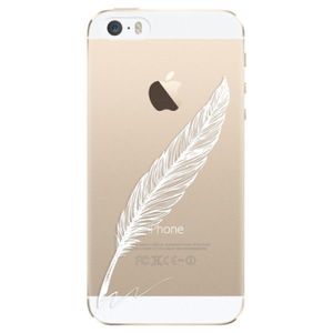 Plastové puzdro iSaprio - Writing By Feather - white - iPhone 5/5S/SE vyobraziť