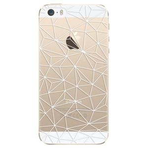 Plastové puzdro iSaprio - Abstract Triangles 03 - white - iPhone 5/5S/SE vyobraziť