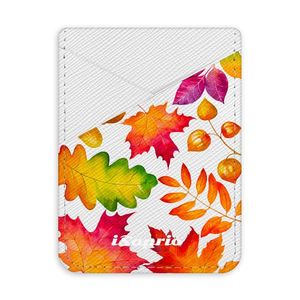 Pouzdro na kreditní karty iSaprio - Autumn Leaves 01 - světlá nalepovací kapsa vyobraziť