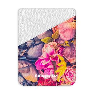 Pouzdro na kreditní karty iSaprio - Beauty Flowers - světlá nalepovací kapsa vyobraziť