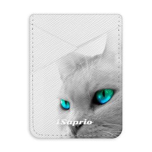 Pouzdro na kreditní karty iSaprio - Cats Eyes - světlá nalepovací kapsa vyobraziť