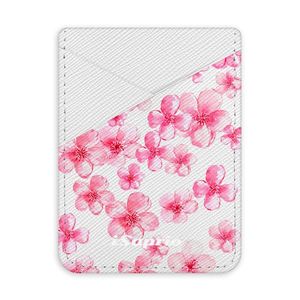 Pouzdro na kreditní karty iSaprio - Flower Pattern 05 - světlá nalepovací kapsa vyobraziť