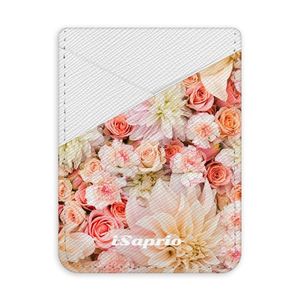 Pouzdro na kreditní karty iSaprio - Flower Pattern 06 - světlá nalepovací kapsa vyobraziť