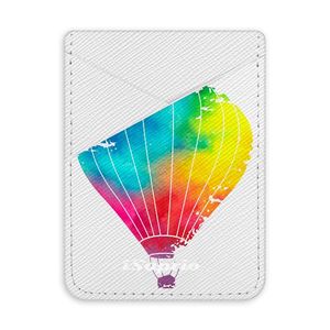 Pouzdro na kreditní karty iSaprio - Flying Baloon 01 - světlá nalepovací kapsa vyobraziť