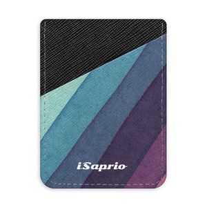 Pouzdro na kreditní karty iSaprio - Glitter Stripes 01 - tmavá nalepovací kapsa vyobraziť