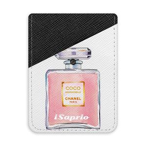 Pouzdro na kreditní karty iSaprio - Chanel Rose - tmavá nalepovací kapsa vyobraziť