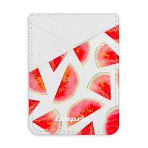 Pouzdro na kreditní karty iSaprio - Melon Pattern 02 - světlá nalepovací kapsa vyobraziť