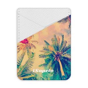 Pouzdro na kreditní karty iSaprio - Palm Beach - světlá nalepovací kapsa vyobraziť