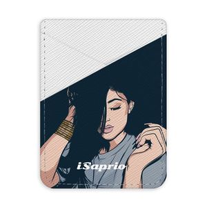 Pouzdro na kreditní karty iSaprio - Swag Girl - světlá nalepovací kapsa vyobraziť